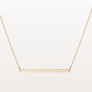 Aurate Gold Bar Necklace